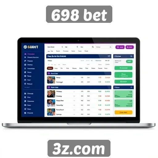 Interface do usuário no 698 bet